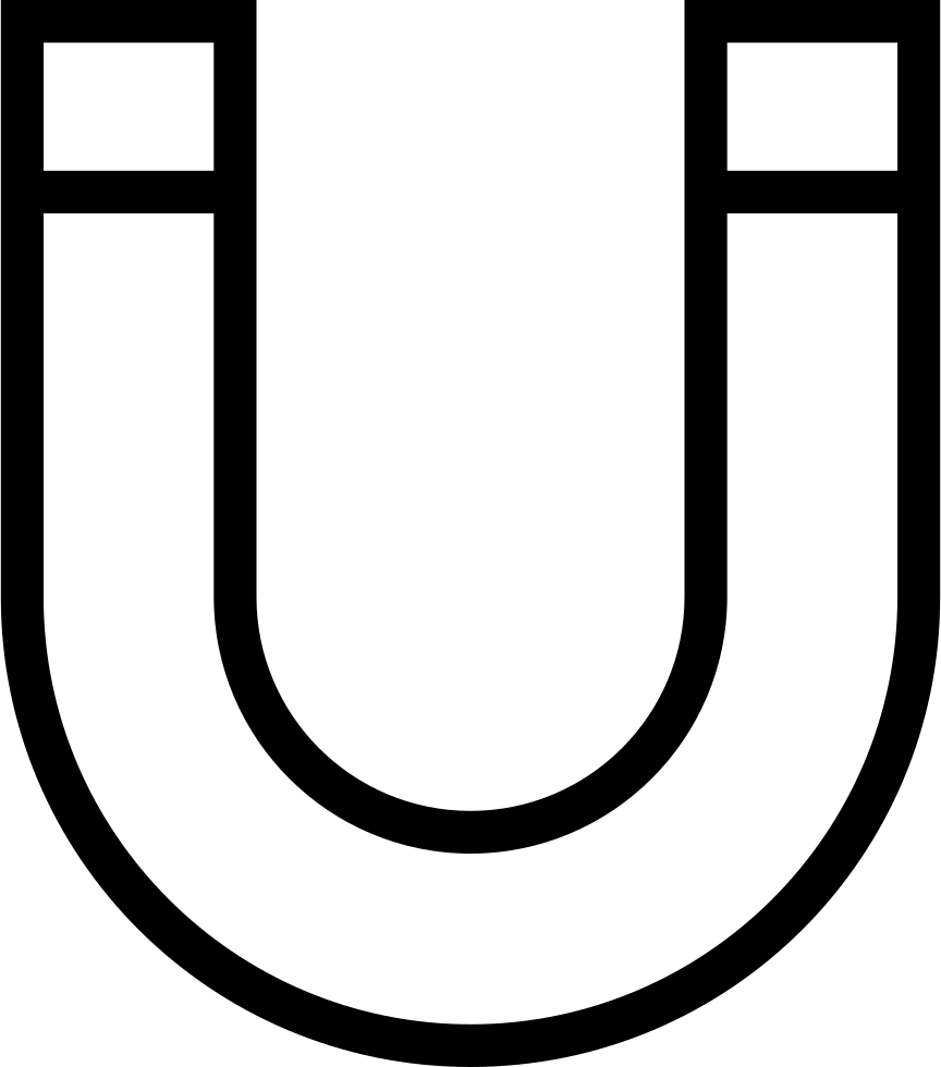 Png File Svg - Horseshoe Magnet Clip Art (864x980), Png Download
