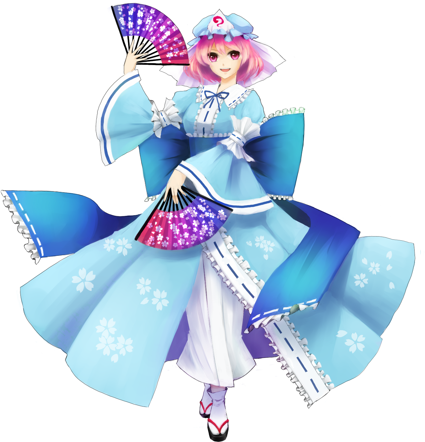 Download Png - Transparent Touhou Yuyuko Saigyouji (1447x1447), Png Download