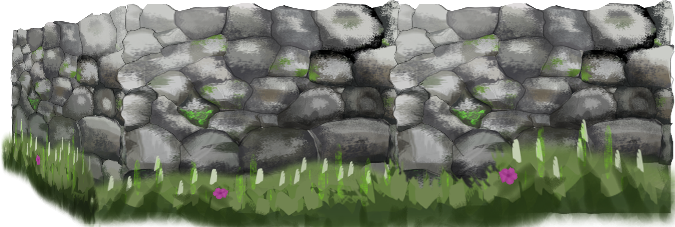 Foreground Wall - Wall (2268x762), Png Download