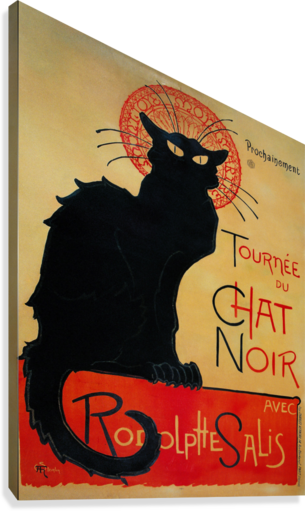 Theophile Steinlen - Toulouse Lautrec Tournée Du Chat Noir (305x511), Png Download