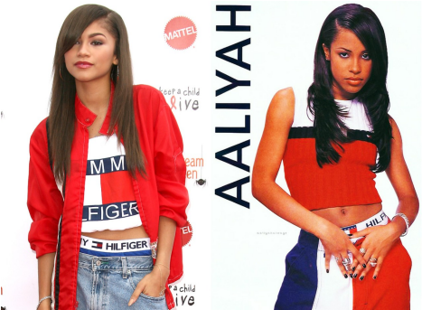 Zendaya Cast As Aaliyah - Zendaya Aaliyah (608x342), Png Download