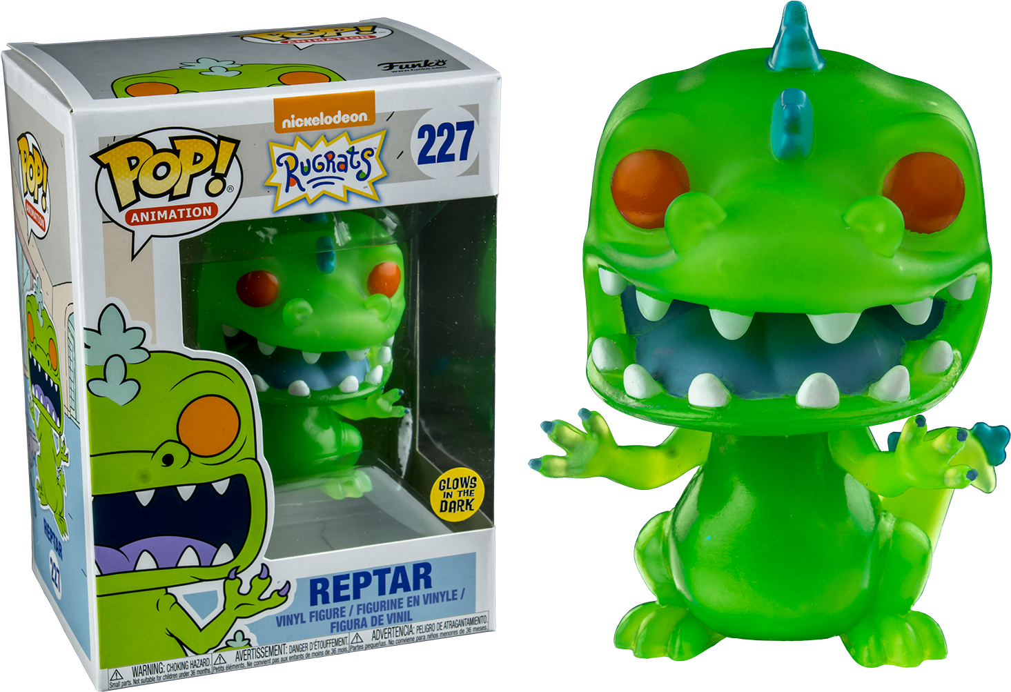 Funko Pop Reptar Glow In The Dark (1500x1026), Png Download