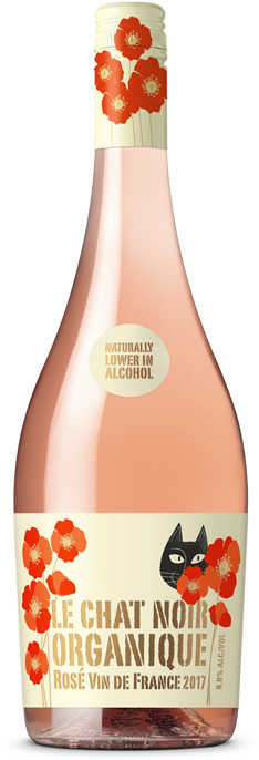 Le Chat Noir Organique Rose - Le Chat Noir Shiraz 2014 (pyrenees, France) (350x700), Png Download