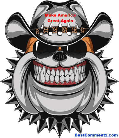 America Needs A Junk Yard Dog - Bulldog Illustration (400x464), Png Download