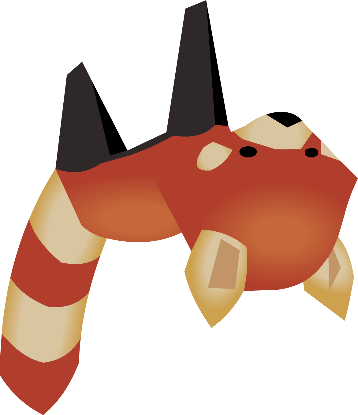 Red Panda Transparent - Animal Jam Animals Png (1170x1355), Png Download