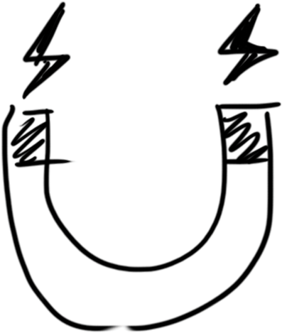 Magnet-b - Line Art (500x500), Png Download