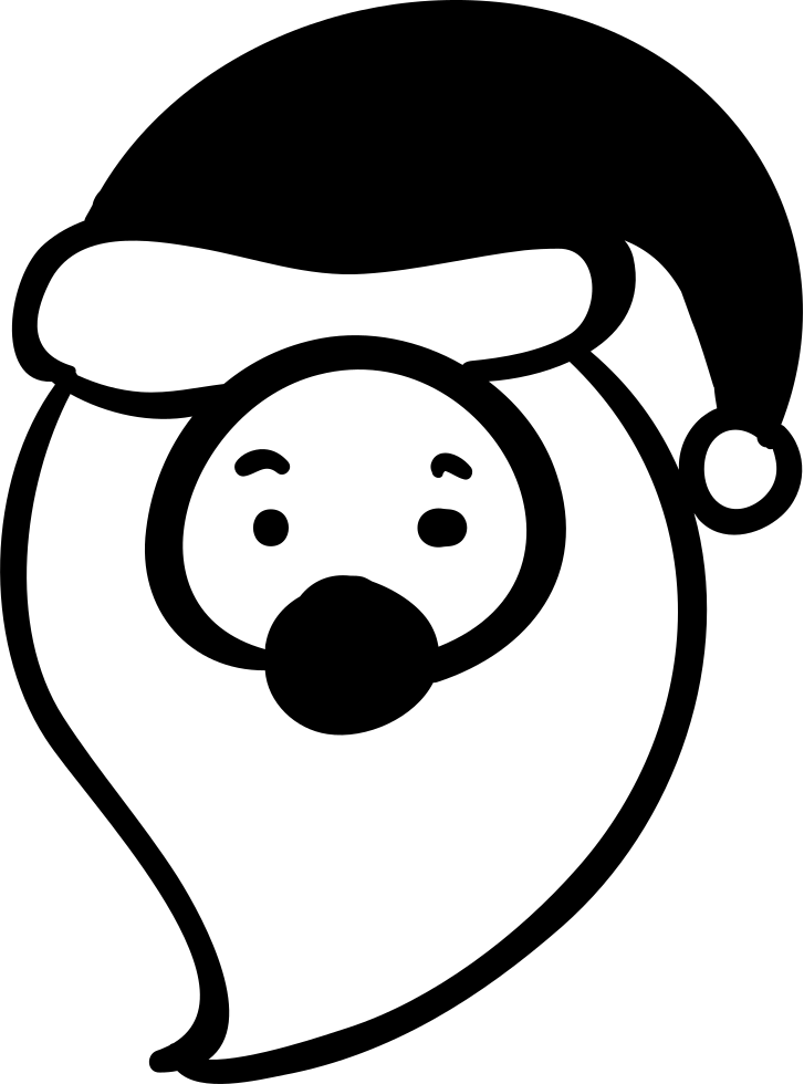 Santa Claus Head Comments - Christmas Day (727x980), Png Download
