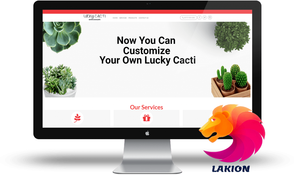 Indoor Cactus Plants For Offices, Homes, And Hotels - Cartoon (1024x820), Png Download