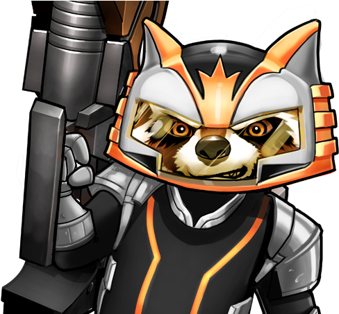 Rocket Raccoon Galactic Icon - Portable Network Graphics (508x452), Png Download