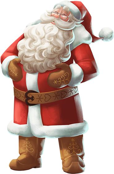 Hahmot Santa Claus Finland - Santa Claus (531x588), Png Download