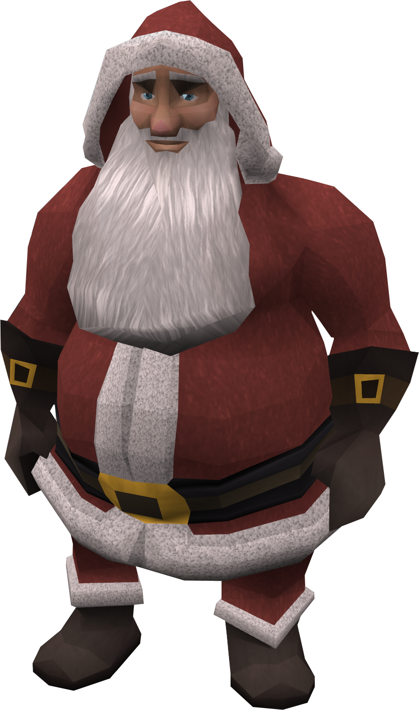 Santa Claus - Santa Hat Runescape Png (836x1417), Png Download