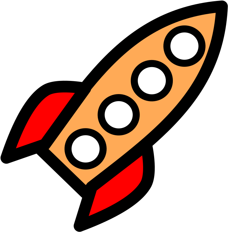 Four Window Rocket Clip Art At Clker - Rocket Ship Clip Art (588x598), Png Download