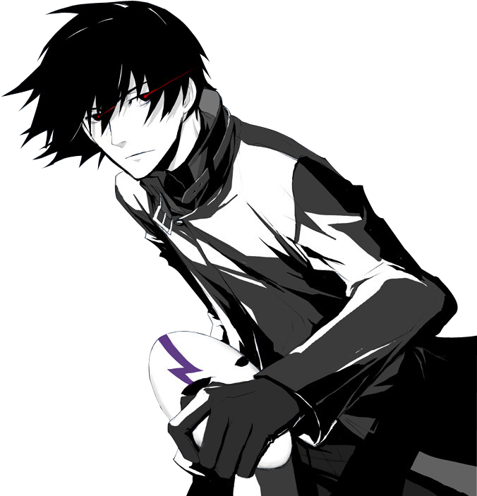 Hei From Darker Than Black The Last Airbender Anime, - Fan Art Hei Darker Than Black (735x774), Png Download