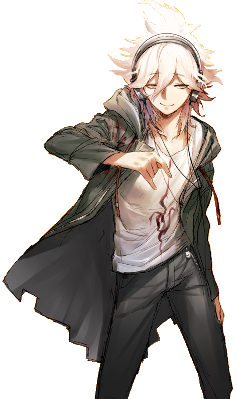 Anime Guy - Danganronpa Nagito Komaeda Cosplay Wig (472x793), Png Download