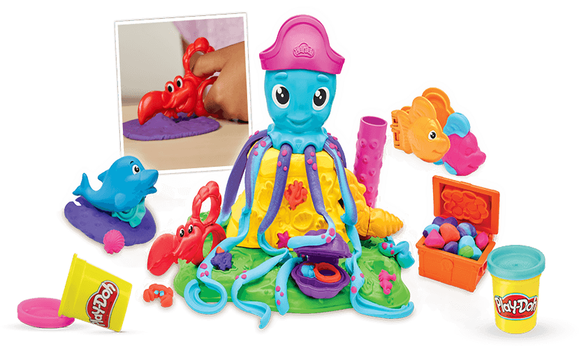 Graphic Freeuse Stock Doh Sets Arts And Crafts - Play Doh Cranky The Octopus (850x500), Png Download