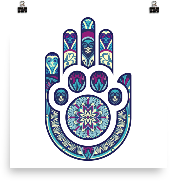 High 9 Hamsa - T-shirt (1000x1000), Png Download