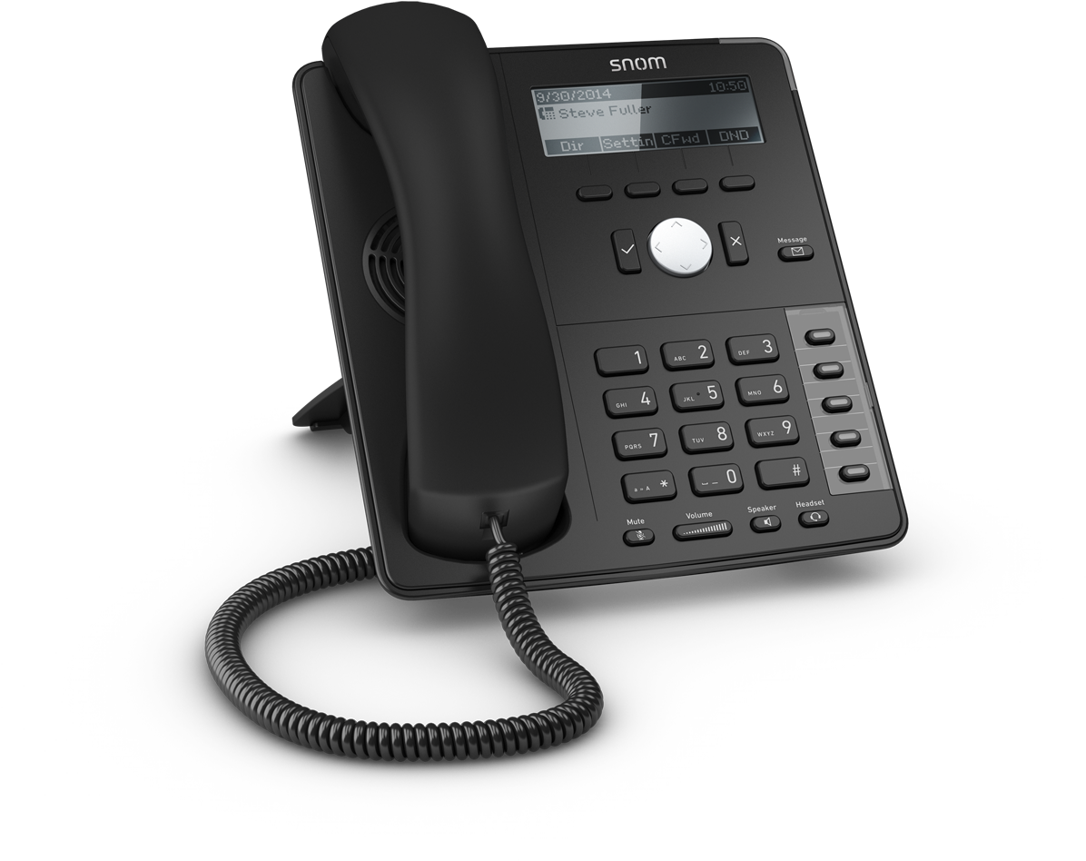 New D715 And D725 Ip Desktop Phones - Snom D712 (1247x1080), Png Download