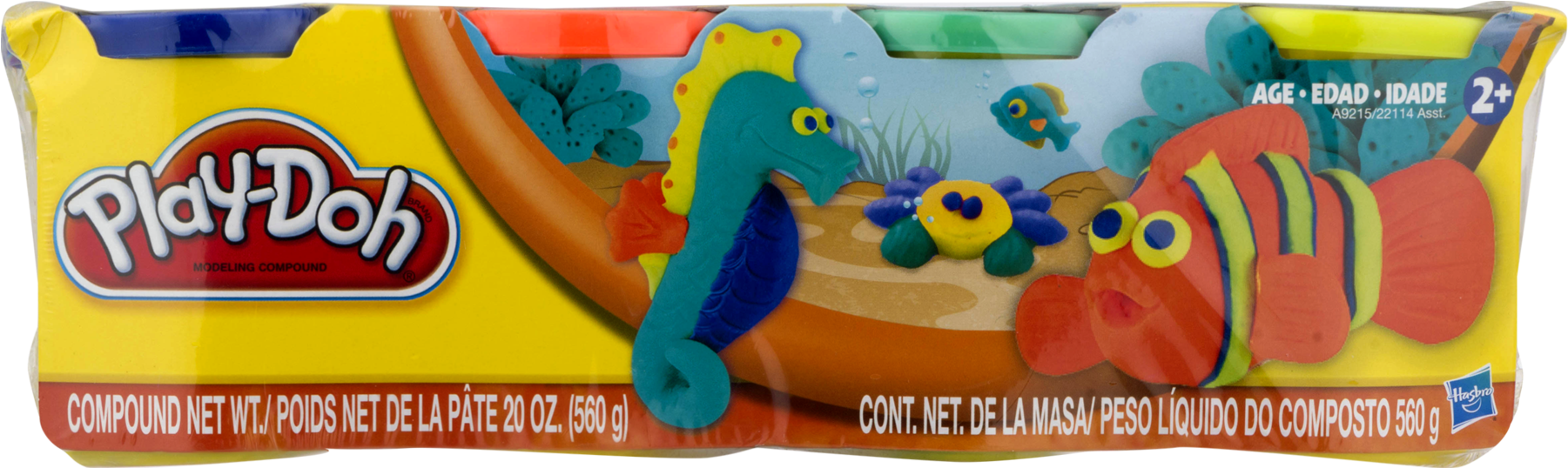 Play-doh 4 Pack Of Primary Colors - Play-doh 4-pack - Bold Colors (1800x1800), Png Download