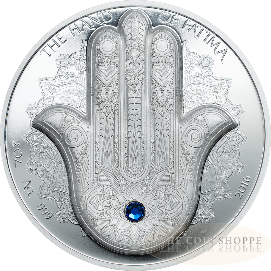 Hand Of Fatima - Hand Of Fatima - Hamsa 2oz Swarovski (912x912), Png Download