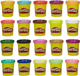 Play Doh - Play-doh Super Color Pack (571x313), Png Download