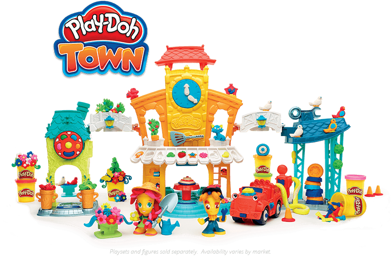 Play Doh - 3 In 1 Town Center /toys (gadgets) (814x532), Png Download