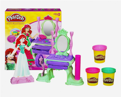 Play-doh Disney Princess Ariel's Royal Vanity (500x500), Png Download