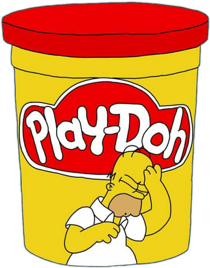 Playdoh Homer Homersimpson Kidtoy - Play Doh (1024x1024), Png Download