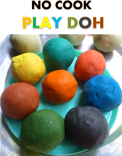 No Cook Play Dough Recipe - Recipe (479x640), Png Download