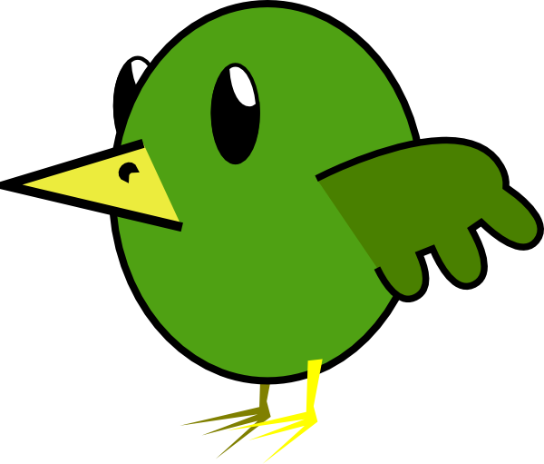 Bird Cartoon Clip Art - Cartoon With No Background (600x511), Png Download