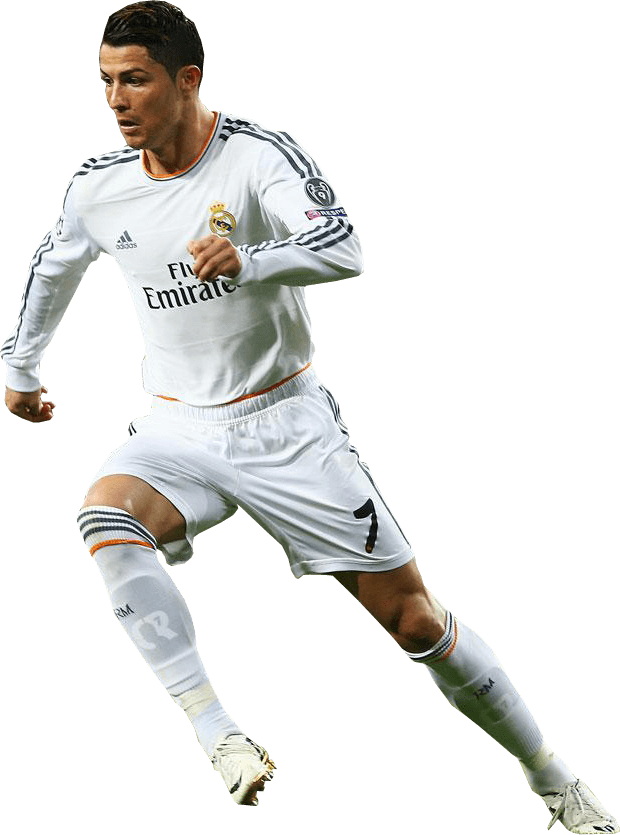 Playing Sideview Ronaldo - Cristiano Ronaldo No Background (620x835), Png Download