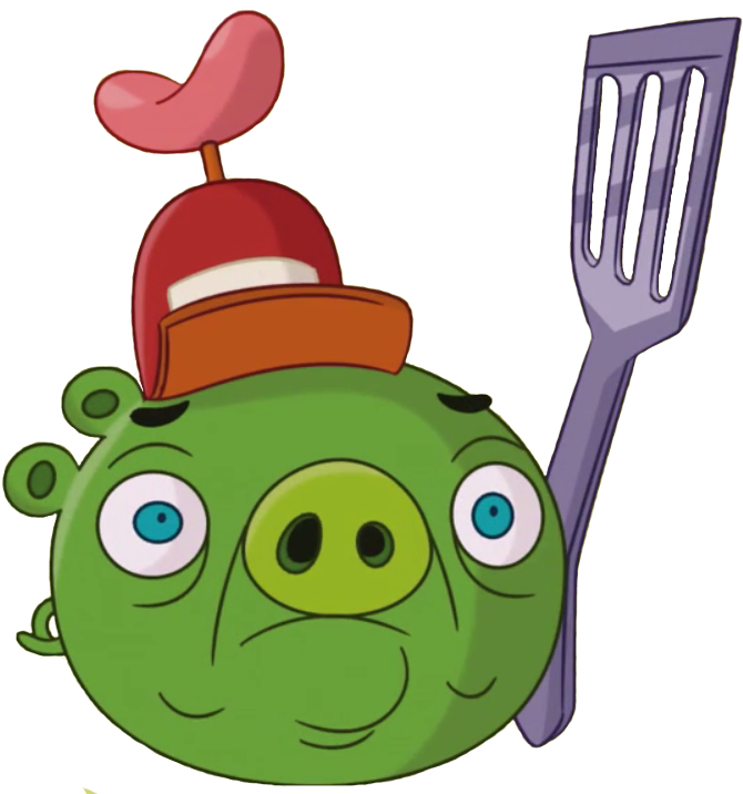 Confused Bird Png - Angry Birds 2 Pigs (687x716), Png Download