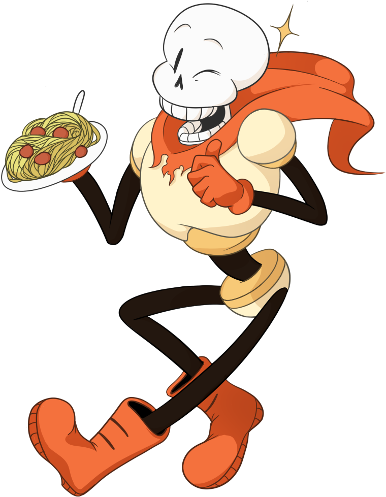 Papyrus With Spagetti - Papyrus Undertale (854x1076), Png Download