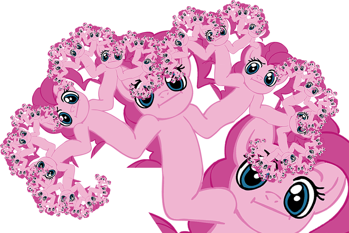 Fractal Clipart Simple - Fractal Pony (1200x800), Png Download