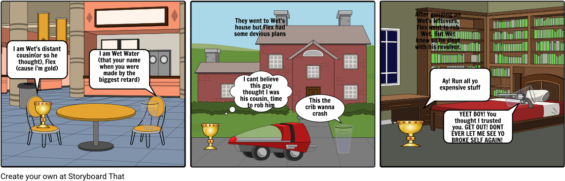 The Cup Of Water - Cartoon (1164x385), Png Download