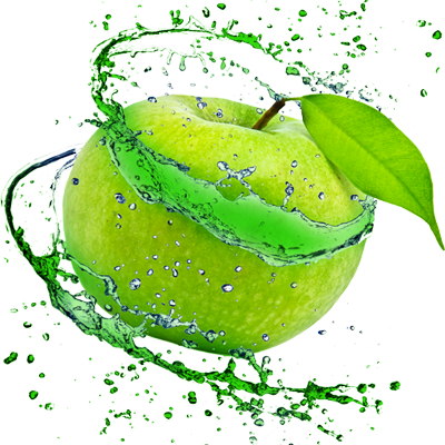 Sour Apple Slush - Яблоко И Вода (400x400), Png Download