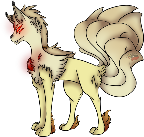 Drawing Evolution Bored Png Free Download - Ninetales (1000x600), Png Download