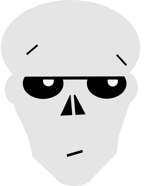 This Free Clipart Png Design Of Gray Bored Clipart (468x597), Png Download