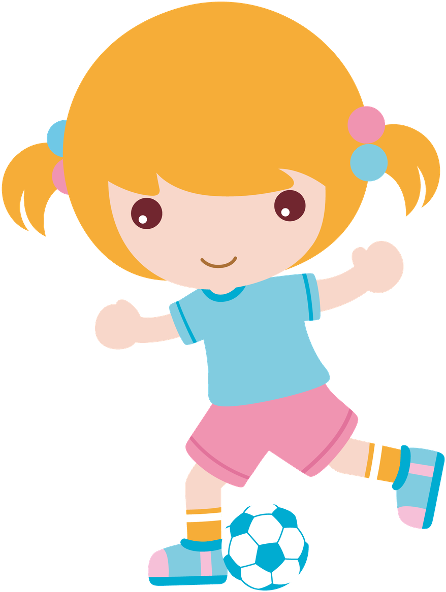 Futebol - Minus - Futebol Menina Cute (900x1208), Png Download