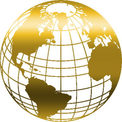 One Of The Best Ways To Build Awareness, Is To Be In - Golden World Globe Png (399x400), Png Download