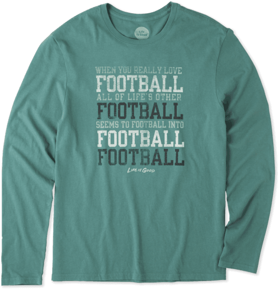 Men's Football Long Sleeve Smooth - T-shirt (570x570), Png Download