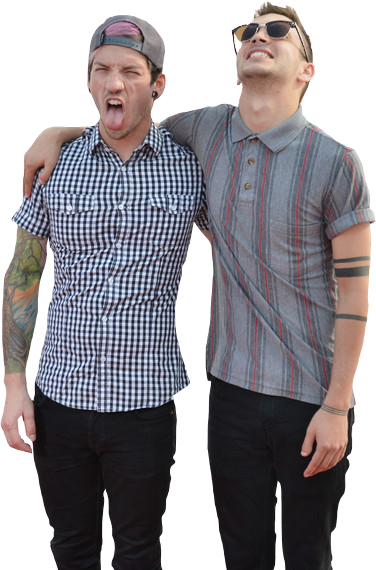 Tyler Joseph And Josh Dun Transparent 58748 - Josh Dun And Tyler Joseph Transparent (376x570), Png Download