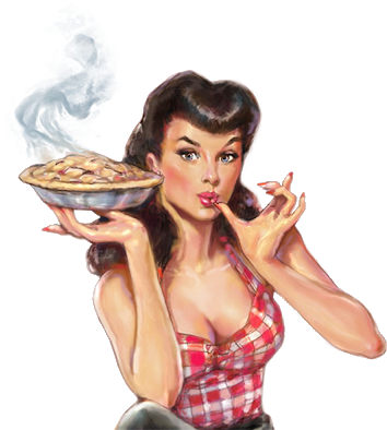 Pin Up Girl, Png, Transparent Background - Piehole Cherry Pie Liqueur, 750 Ml (355x400), Png Download