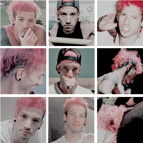 ̗̀ @alphaweasel ̖́- - Aesthetic Alien Josh Dun (500x500), Png Download
