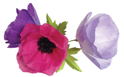 Get Crafty With 100 Simple Paper Flowers - Paper (425x425), Png Download