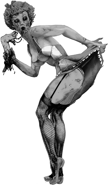 Temple Did It All And More - Sexy Zombie Girl (350x598), Png Download