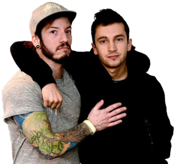 Twenty One Pilots, Josh Dun, And Tyler Joseph Image - Twenty One Pilots Sticker Picsart (500x333), Png Download