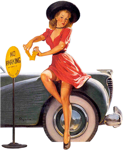 Девушки Пин Ап Png Из Сети - Elvgren Tear Off Weekly 2014 (500x500), Png Download