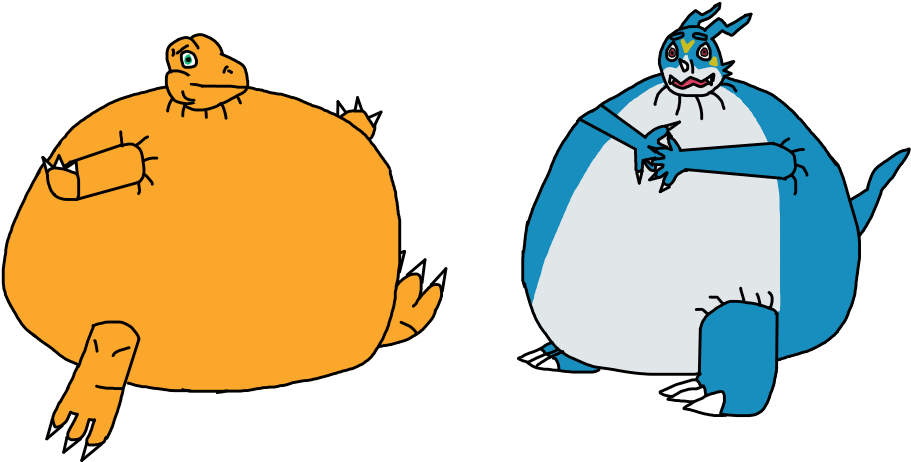 Agumon And Veemon - Veemon (950x550), Png Download