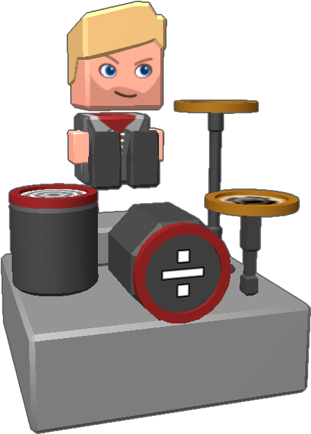 Josh Dun He Also Has His Drum Set Here Too - Cartoon (768x768), Png Download