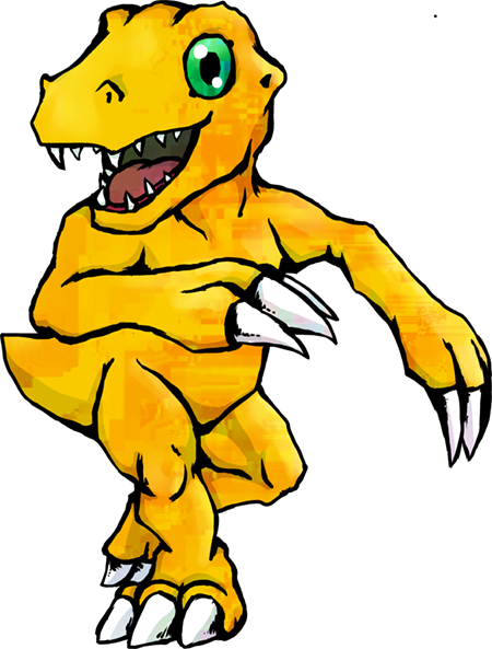 Digimon Agumon By Kaizerin ======================= - Agumon Tri (450x593), Png Download